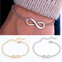 Infinity Symbol Bracelet Women's Jewelry Alloy Hand Decoration