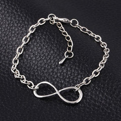 Infinity Symbol Bracelet Women's Jewelry Alloy Hand Decoration