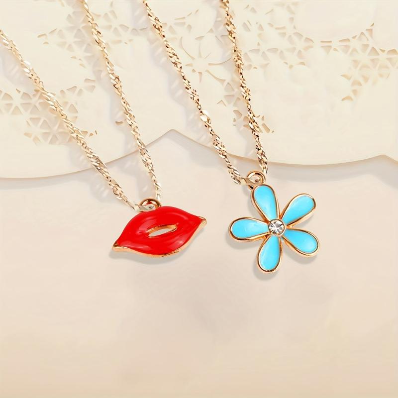 Assorted Enamel Necklace Bracelet Charms Pendants for DIY Jewelry Making