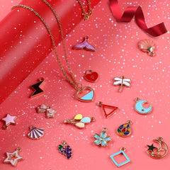 Assorted Enamel Necklace Bracelet Charms Pendants for DIY Jewelry Making