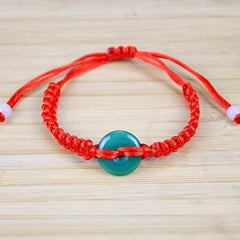 Jade Braided Bracelet Red Hand Rope Hand Jewelry Accessory