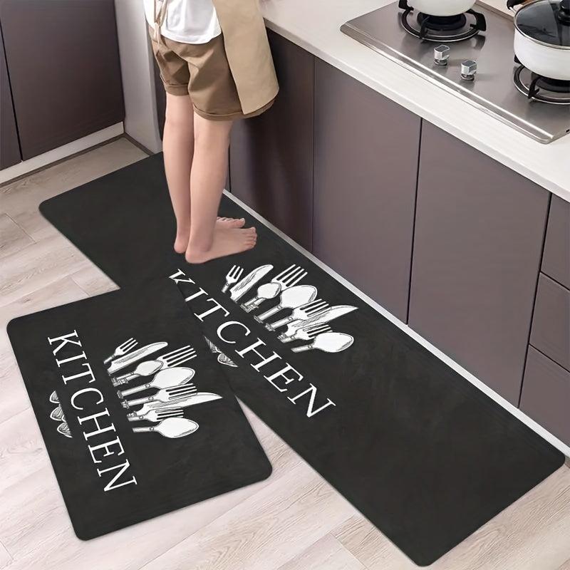 Soft Thickened Kitchen Mat Waterproof Runner Rug