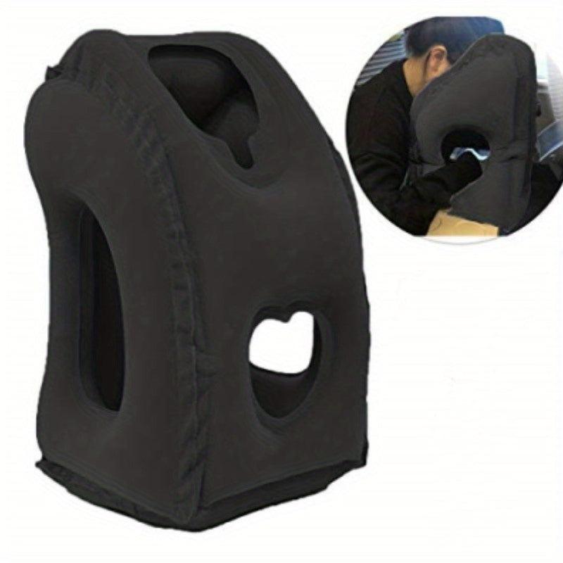 Inflatable Travel Pillow for Neck & Lumbar Support Reduces Pain & Improves Sleep