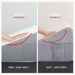 2pcs Memory Foam Bed Wedge Pillow Set For Pain Relief