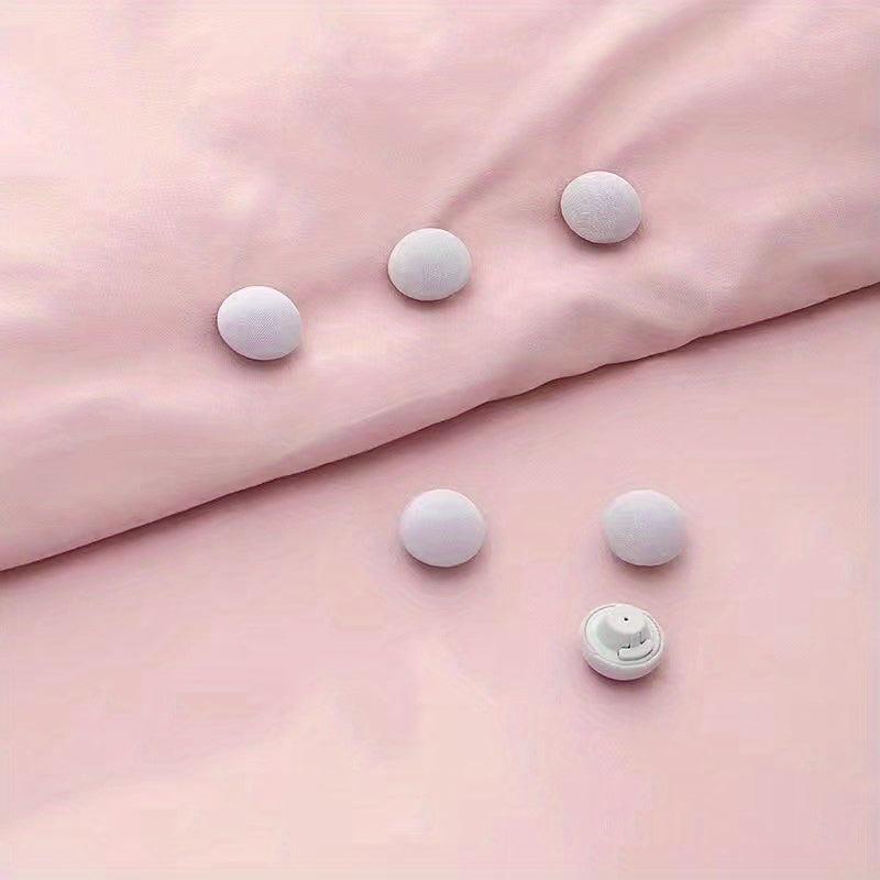 12pcs Quilt Fixers No Pins Bed Sheet Quilt Anti Run Buckles