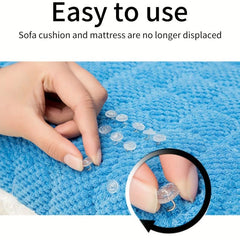 50pcs Transparent Twisting Pins for Sofa Cushions and Bed Sheets