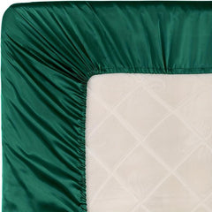 Soft Silk Satin Fitted Sheet for Bedroom Dorm Room