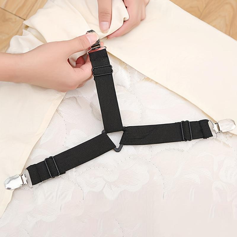Adjustable Elastic Bed Sheet Fixers Set