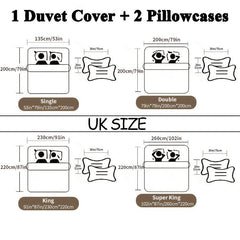 Christmas Santa Claus Print Duvet Cover Set