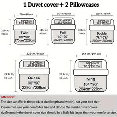 Starry Sky Forest Wolf Print Bedding Set Soft & Breathable Duvet Cover