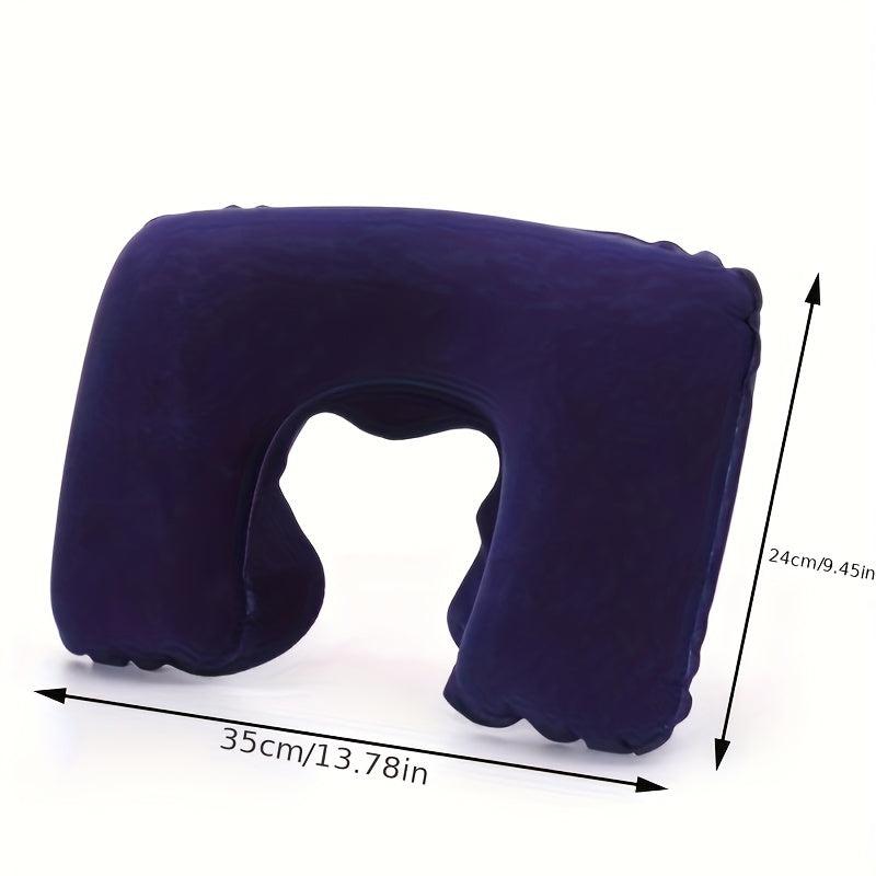 Inflatable U Shaped Pillow Neck Support for Travel