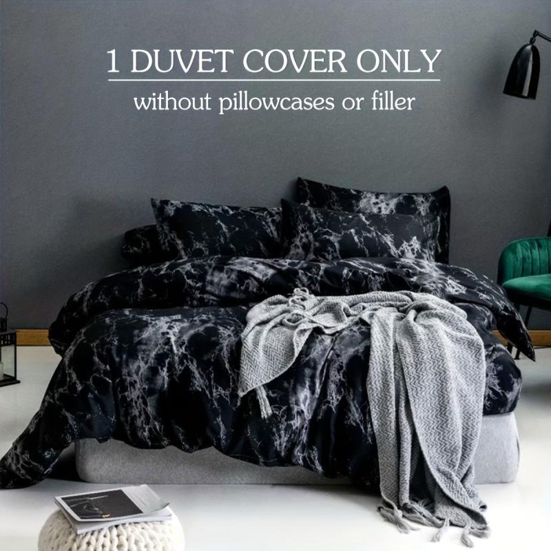 Marble Print Bedding Duvet Cover Soft Microfiber Skin-Friendly