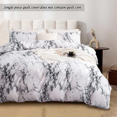 Marble Print Bedding Duvet Cover Soft Microfiber Skin-Friendly