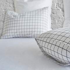 Thin Line Plaid Pattern Duvet Cover Set