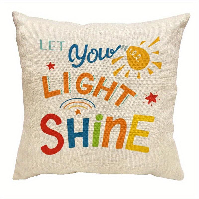 Rainbow Classroom Pillow Covers Set