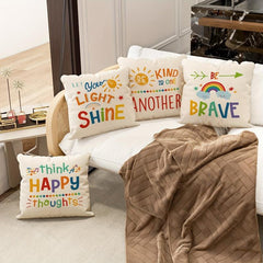 Rainbow Classroom Pillow Covers Set