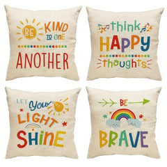 Rainbow Classroom Pillow Covers Set