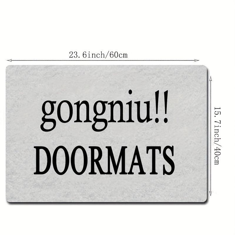 Dirt Resistant Welcome Doormat Low Pile Indoor Outdoor Entrance Mat