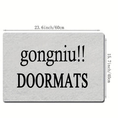 Dirt Resistant Welcome Doormat Low Pile Indoor Outdoor Entrance Mat