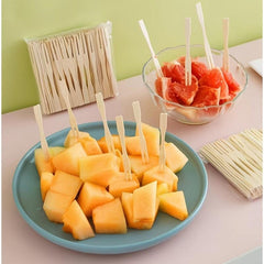 100pcs Disposable Fruit Fork Set Mini Fork Birthday Party Supplies