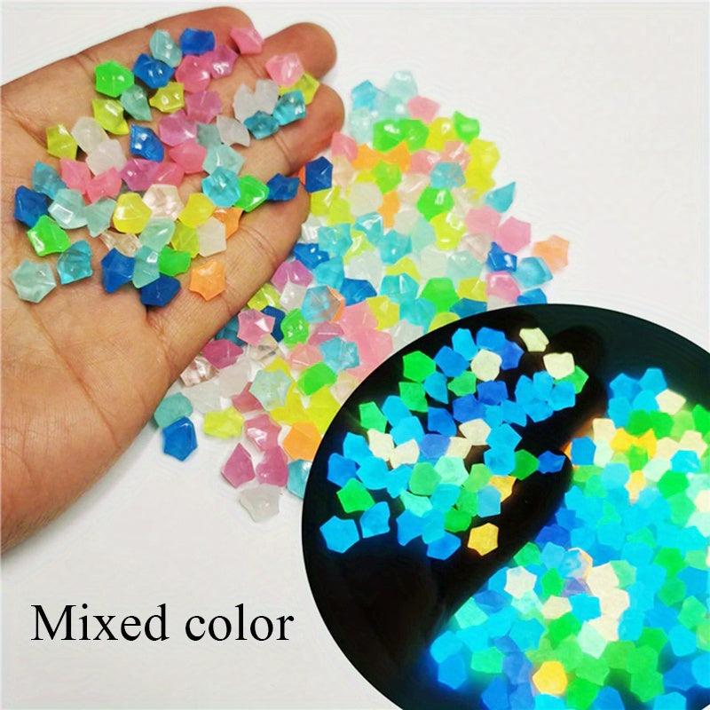 300 Glow in the Dark Luminous Stones for Outdoor Decoration