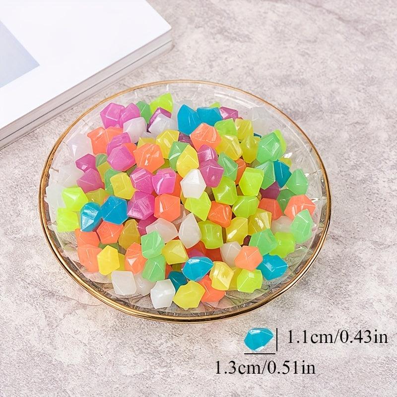 300 Glow in the Dark Luminous Stones for Outdoor Decoration
