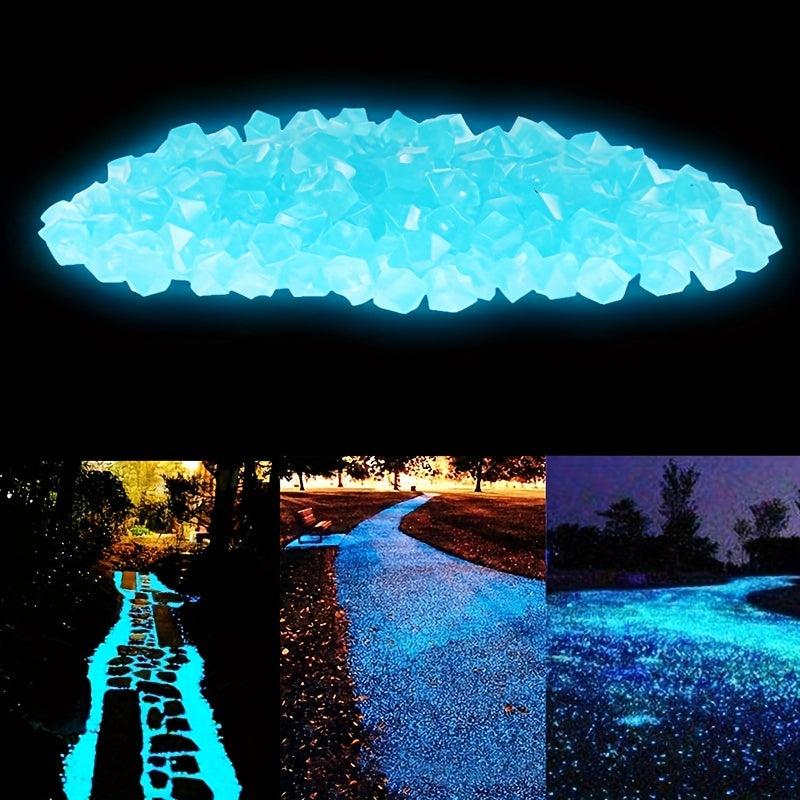 300 Glow in the Dark Luminous Stones for Outdoor Decoration