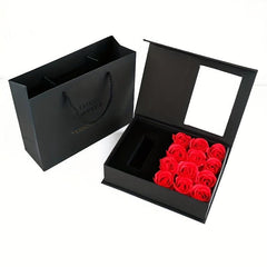 Simulation Roses Decor Jewelry Box Flower Jewelry Goodie Boxes
