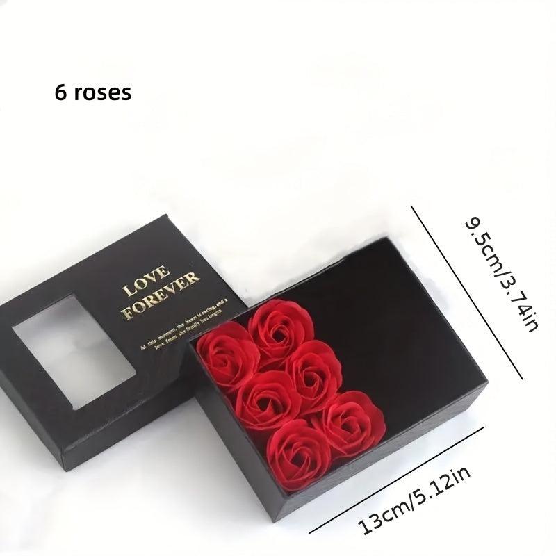 Simulation Roses Decor Jewelry Box Flower Jewelry Goodie Boxes