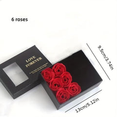 Simulation Roses Decor Jewelry Box Flower Jewelry Goodie Boxes