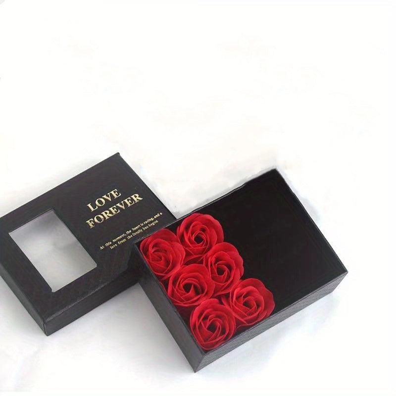 Simulation Roses Decor Jewelry Box Flower Jewelry Goodie Boxes