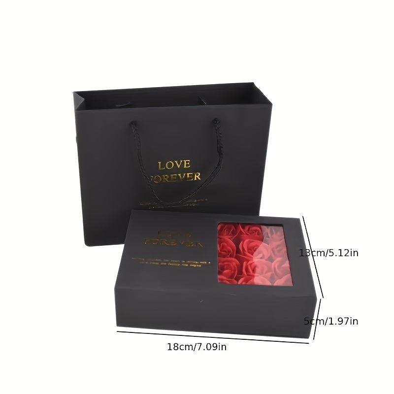 Simulation Roses Decor Jewelry Box Flower Jewelry Goodie Boxes