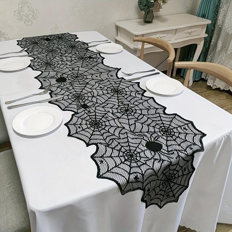 Gothic Halloween Lace Table Runner 44x180cm