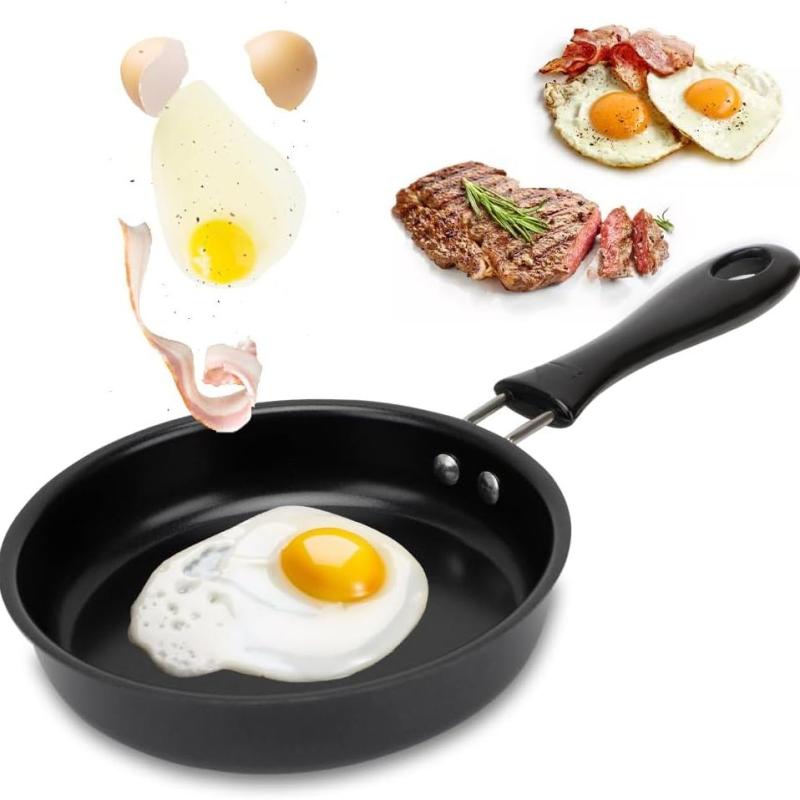 Mini Frying Pan 12cm Non Stick Heat Resistant Coating Portable Camping Cooking