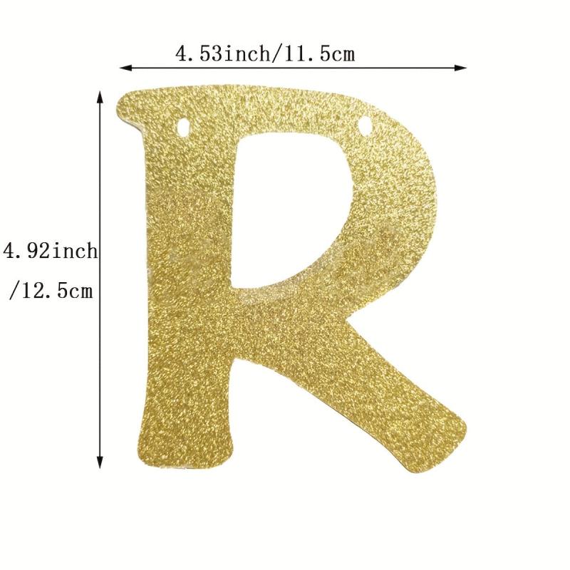 Golden Glitter 'Holy Shit You're Old' Birthday Banner 30th-90th