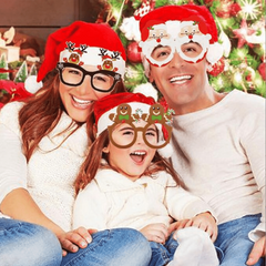9pcs Festive Glasses for Christmas Birthdays Weddings Parties Perfect Photo Prop