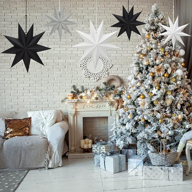 Origami Style Hanging Ornaments for Christmas Weddings Birthdays