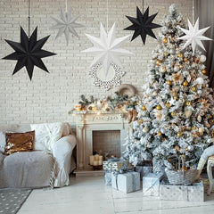 Origami Style Hanging Ornaments for Christmas Weddings Birthdays