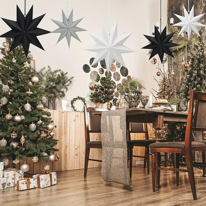 Origami Style Hanging Ornaments for Christmas Weddings Birthdays