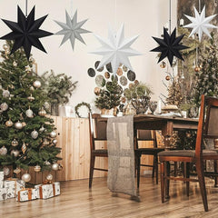 Origami Style Hanging Ornaments for Christmas Weddings Birthdays