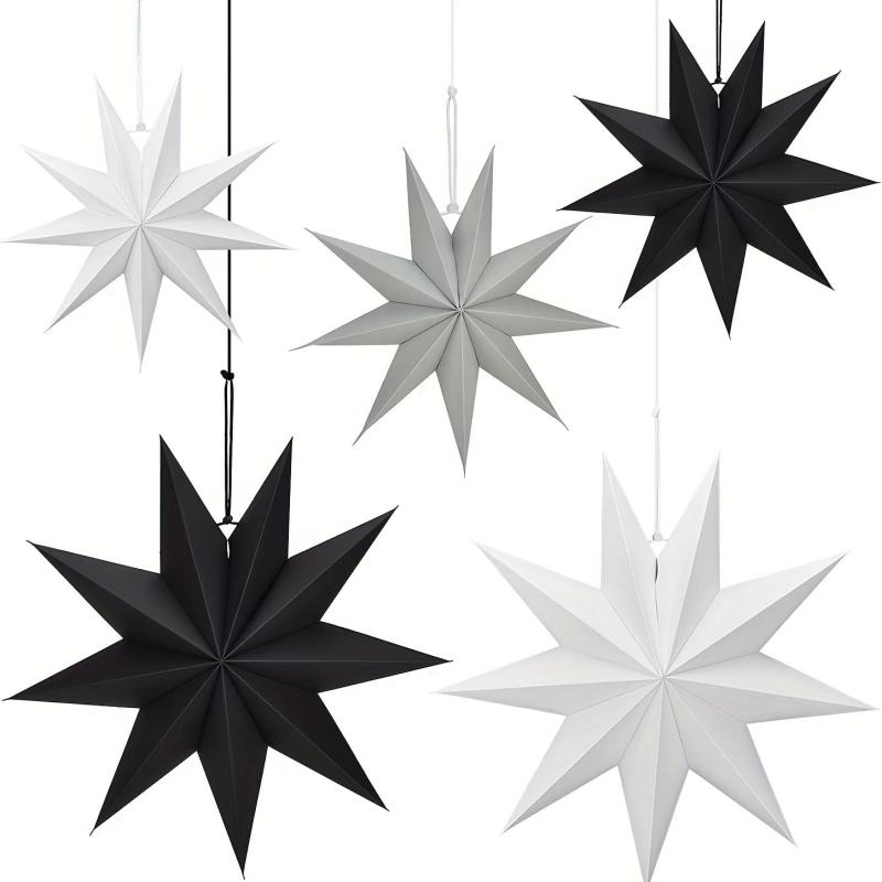 Origami Style Hanging Ornaments for Christmas Weddings Birthdays