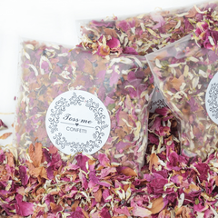 8 Packs Natural Wedding Confetti Dried Flowers Rose Petals Bridal Shower Decor