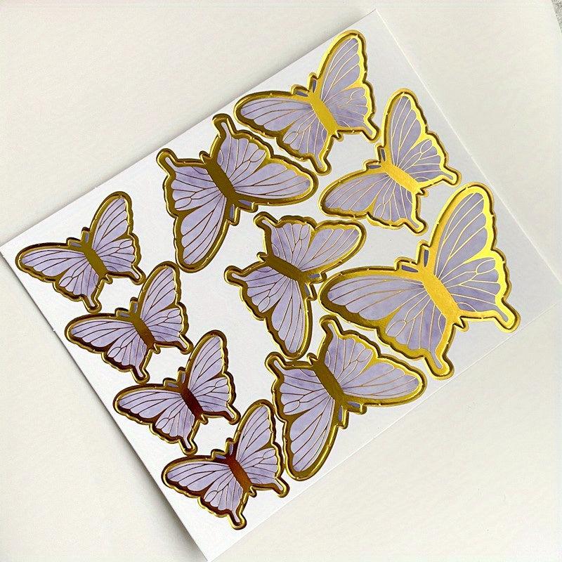 20pcs Butterfly Cake Top Happy Birthday Cake Top Girl Birthday Party Decoration