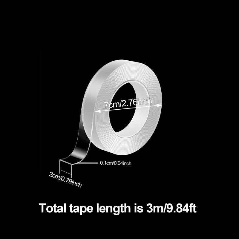 Heavy Duty Waterproof Double Sided Tape, Transparent, 5M