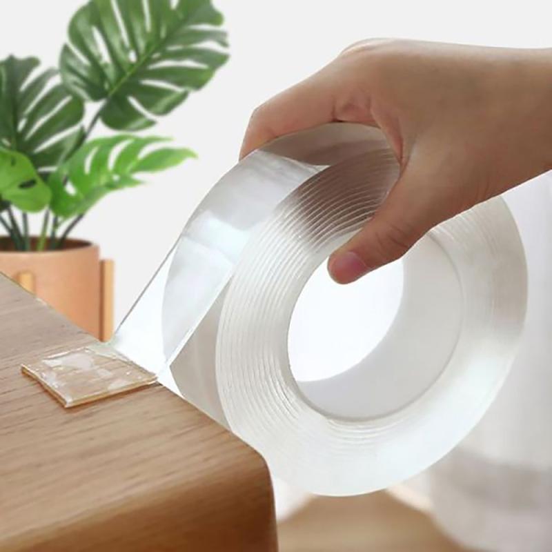 Heavy Duty Waterproof Double Sided Tape, Transparent, 5M