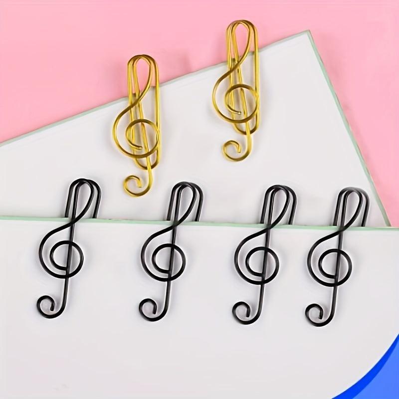 Musical Note Paper Clips - Creative & Fashionable Office Accessories