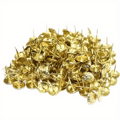 200pcs Golden & Silvery Thumb Tacks for Photos Wall Maps Bulletin Boards