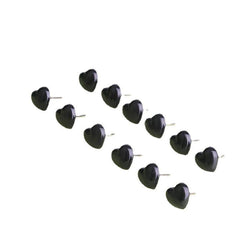 100pcs Heart Shape Cork Board Pins Transparent Push Pins