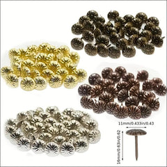 200pcs 11x16mm Silvery Upholstery Nail Decorative Tack Stud Pushpin