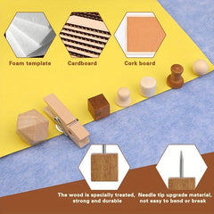 114pcs Decorative Push Pins for Wall Hangings Bulletin Boards & Craft Projects